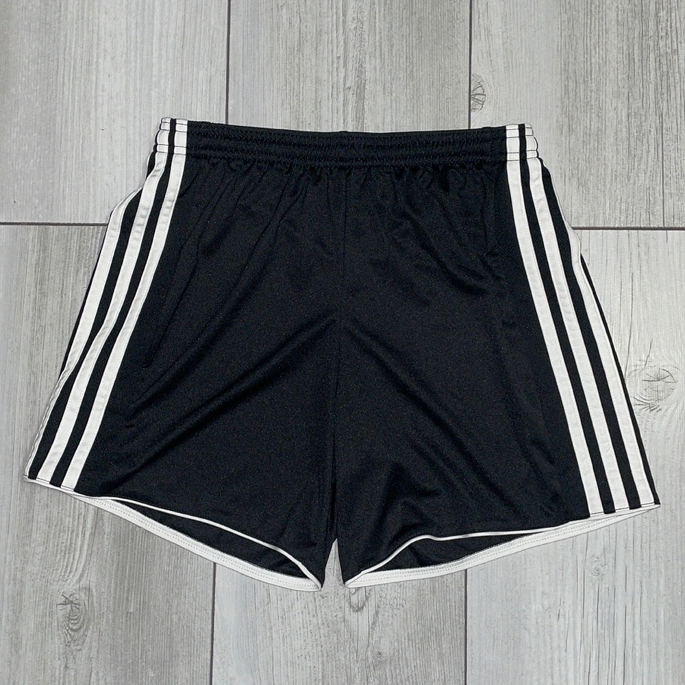 Adidas climacool XS black with 3 white stripes athletic shorts great condition